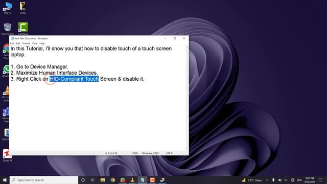 How to disable touch of touch screen Laptop смотреть онлайн