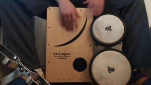 Entre dos aguas impro Thaer Saidi (EL cajon + bongos)