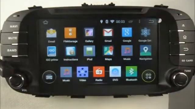 Kia Soul 2014-2106 Android Car Stereo DVD GPS Wifi 3G смотреть онлайн