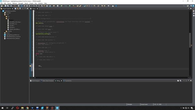 STM32CubeIDE Dark Color Theme and Font Theme  Highlighted code bug
