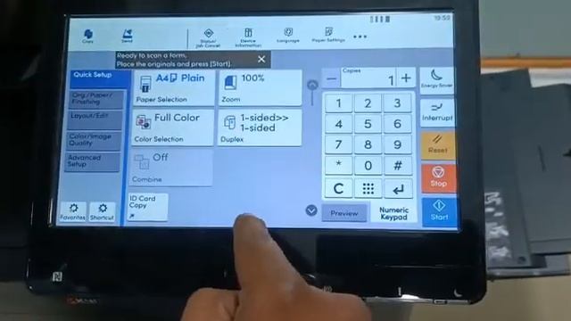Kyocera 2554ci full aadhar card setting