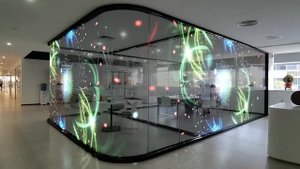Muxwave Holographic Transparent Led Screen 3D Led Display Video Wall Digital Sign Signage for Windo