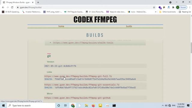 نصب  Ffmpeg