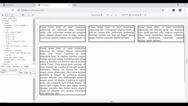 CSS Grid Tutorial(Quick & Easy)| CSS Grid Layout Example 2019| How to Style HTML Page using CSS Gri