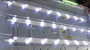 Ремонт подсветки Leff 43F110T. CV512H-U42 уменьшить ток подсветки. Ремонт телевизора.