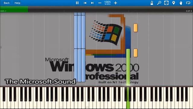 WINDOWS 2000 SOUNDS IN SYNTHESIA. смотреть онлайн