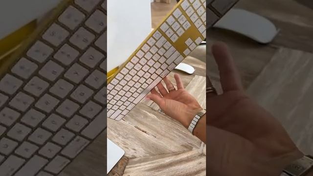 Unboxing the new yellow iMac M3. Is this the most beautiful thing you’ve ever seen? 🤩 #apple #apple