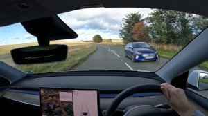 Autosteer Limited!!! Tesla standard Autopilot testing on a Scottish country road