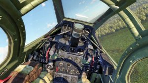 Играю на истребителе P-39K-1 Аэрокобра в VR шлеме в War Thunder. Симуляторный режим.