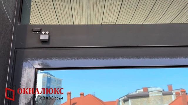 Накладная москитная сетка антрацит на алюминиевое окно в пол. Купить москитные сетки в Севастополе