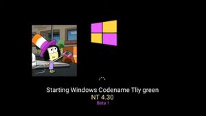 Windows Codename Tily green history 1985-200000000