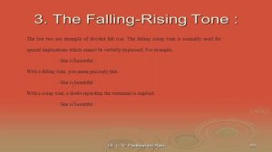 The Falling rising Tone and Practice