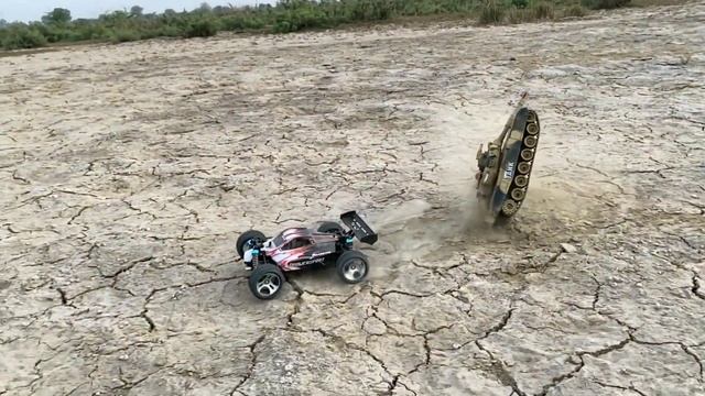 Wltoys A959 vs RC Tank | Play With RC Car | Remote Control Car