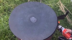 Из диска бороны изготовил садж