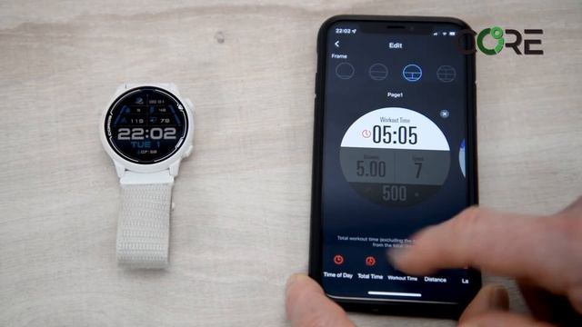 Setting up your CORE with a COROS watch