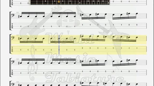 Dark Diamond Opened Window BASS GUITAR TAB смотреть онлайн