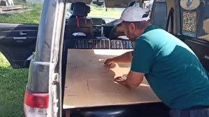 Спальник в УАЗ Патриот с ГБО в багажнике