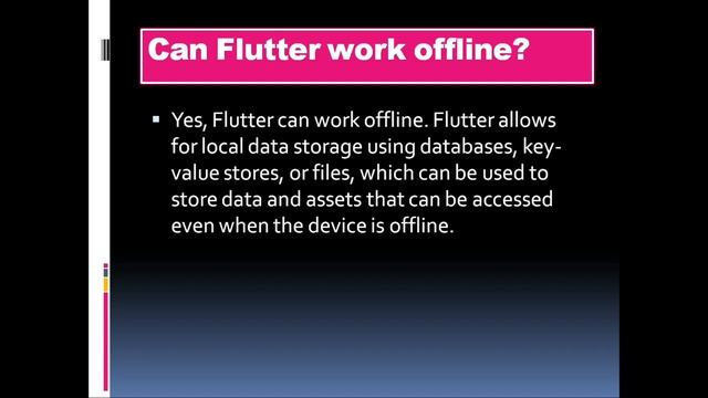 Can Flutter work offline | Flutter tutorial