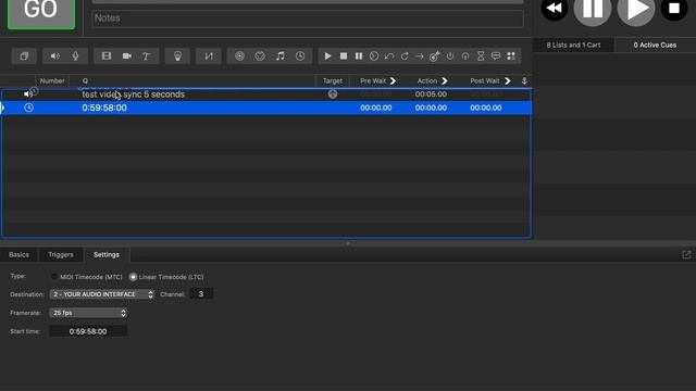 Playback with timecode in Qlab смотреть онлайн