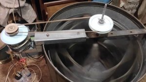 Простая электро медогонка своими руками на 220в из двигателя стиральной машины с  таймером.ч.1