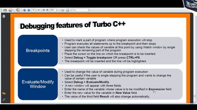 Debugging In C Code Block | How To Use The Debugger In Codeblocks | Using Debug Features |Lecture 8 смотреть онлайн