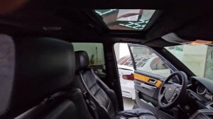 range rover sport  ренж ровер спорт . комплексная перетяжка потолка в алькантара.