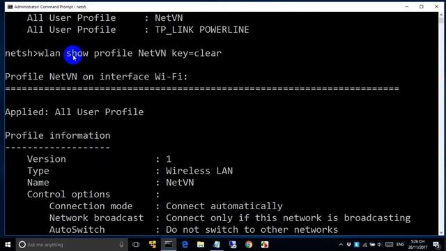 How To See Wi Fi Password Windows 10 8 7 XP ll CMD смотреть онлайн