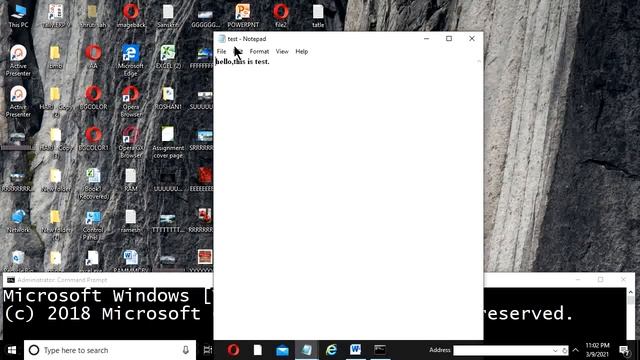 CMD Tutorial:-Creating and Editing Text File Using ECHO Command