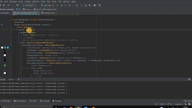 Spin Circle Bottom Bar in Flutter | Flutter Tutorials | Flutter by Google | #Flutter | #CodeStudio
