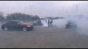 Свадебный кортеж в Худжанде