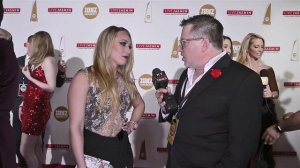 A.J. Applegate at the XBiz Awards Red Carpet