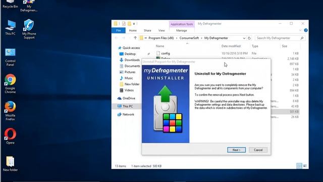 Uninstall My Defragmenter 1.0 on Windows 10 смотреть онлайн