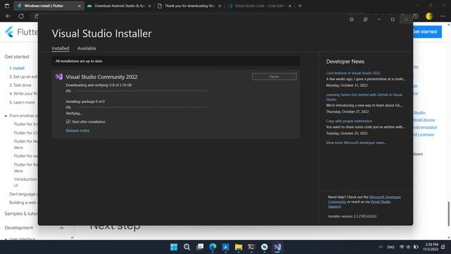 1. Full Installation of Flutter 3.x on Windows (UNCUT) смотреть онлайн