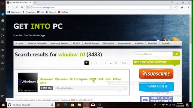 Download Window 10 Enterprise 2019 for free With Microsoft Office 2019 смотреть онлайн