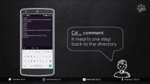 File navigation comments| Learn Linux comments using android -02|PANTHER TECH