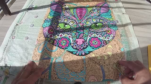 КАК СКЛЕИТЬ ПАЗЛЫ 🌞 И оформить рамку для панно из пазлов на стену_ смотреть онлайн