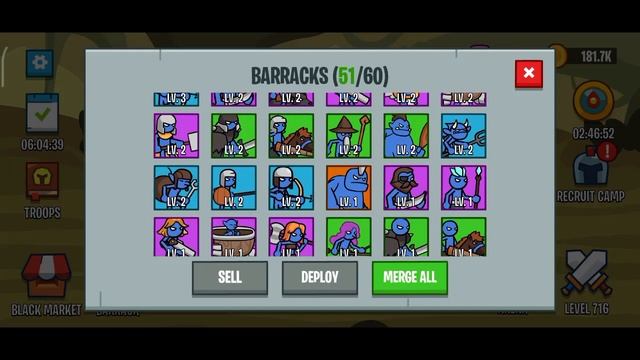 Stick Wars 2 : Battle of Legions #83 - Android Gameplay (LvL711 -722)