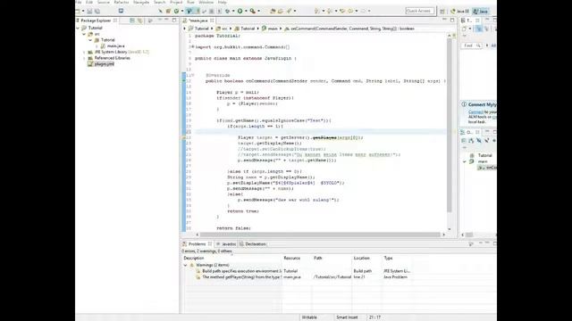 Minecraft Plugin programmieren #2 Argumente, plugin yml auslesen & Permissions смотреть онлайн