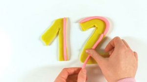Лепим цифры из пластилина. 1-20.