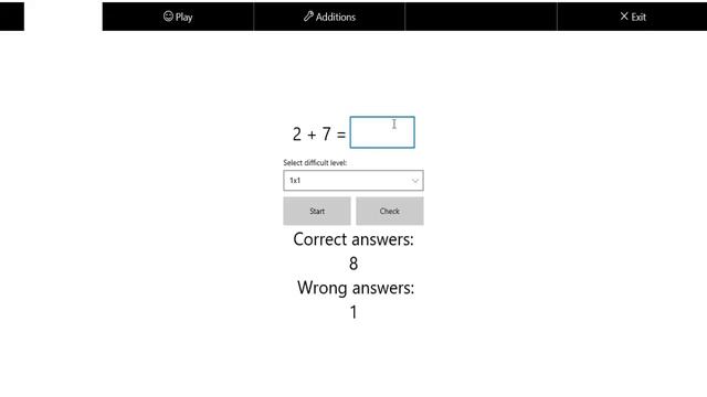 Mental arithmetic - Addition. Brain Development - for Windows 10