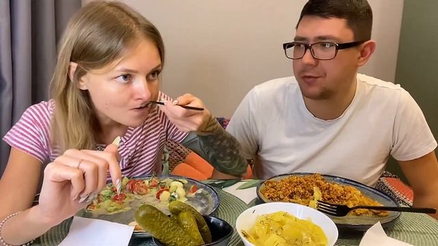 ВКУСНЫЙ УЖИНАндрюшка делится историей своего ПОХУДЕНИЯМукбанг