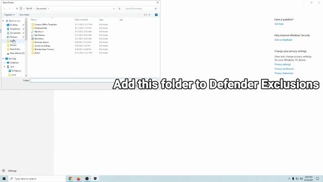How to add file & folder in Defender Exclusions смотреть онлайн