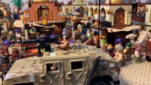 Lego MOC Afghanistan war Hummer stop motion #lego #moc #brick #military #hummer #afghanistan