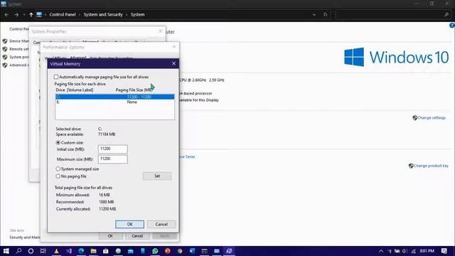 Virtual memory in windows 10 || How to use hard disk(Gbs) as Ram || PC Hacks смотреть онлайн