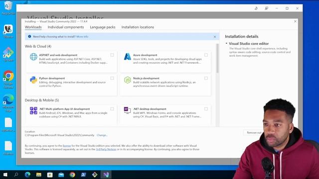 How to Install Visual Studio 2022 Walkthrough смотреть онлайн