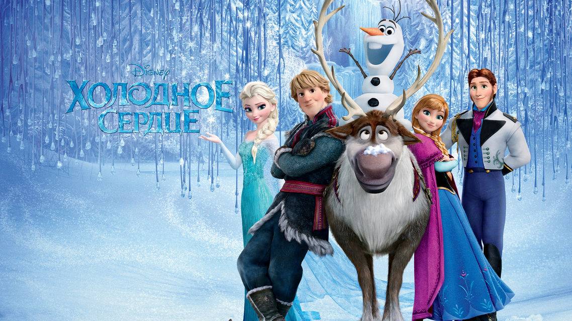 Холодное сердце / Frozen, мультфильм, 2013 (Мультфильм получил 2 оскара в 2014 году).