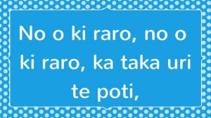 Sit Down, Sit Down You're Rocking the Boat Lyrics | English, Samoan & Cook Island with Lyrics