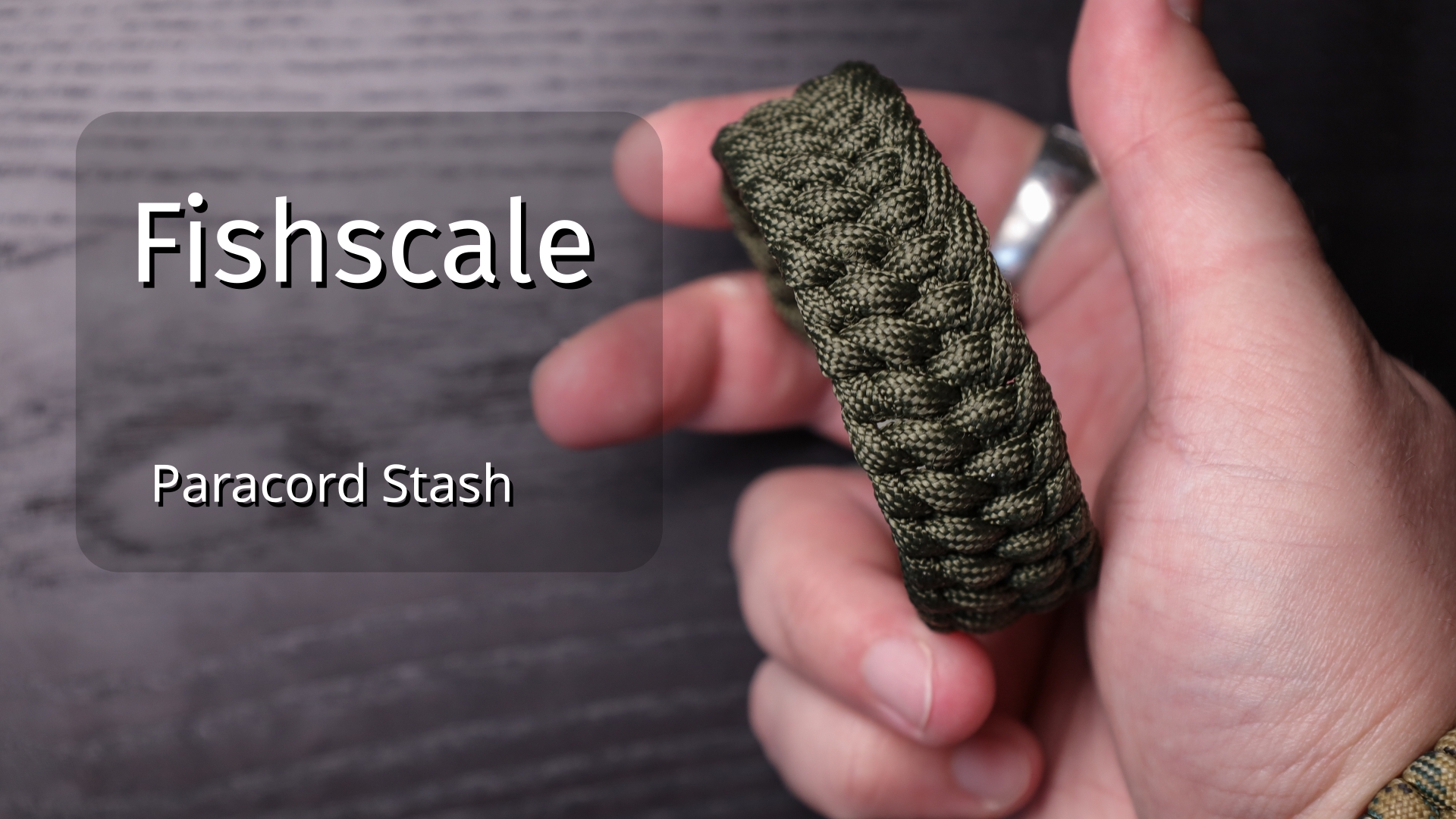 Узел "Чешуя" | Paracord Stash - Браслеты из паракорда