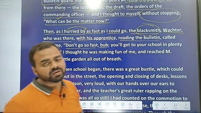 The Last Lesson Class 12th(1) Flamingo Line by Line explanation in Hindi 2023-24 Batch  @DEANSIR 