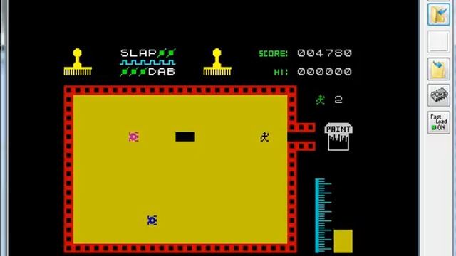 El Pintor Slap Dab - ZX Spectrum Sinclair - emulador DSP 0.17b1 - probado Windows 7 x64 смотреть онлайн